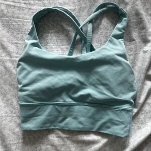 Women's Lulumenon Light Blue Cross-Back Sports Bra